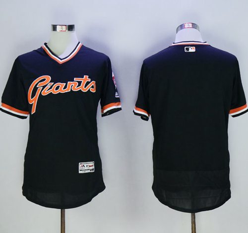 Giants Blank Black Flexbase Authentic Collection Cooperstown Stitched MLB jerseys
